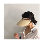 Handmade Natural Straw Sun Visor