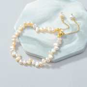 Classic Natural Freshwater Short Pearl Necklace