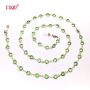Colorful Crystal Bead Eyeglass Chain Holder