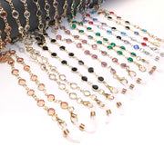 Colorful Crystal Bead Eyeglass Chain Holder