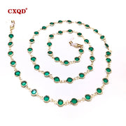 Colorful Crystal Bead Eyeglass Chain Holder
