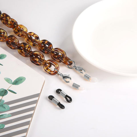 Leopard Acrylic Lanyard Glasses & Sunglasses Chain