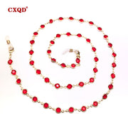 Colorful Crystal Bead Eyeglass Chain Holder