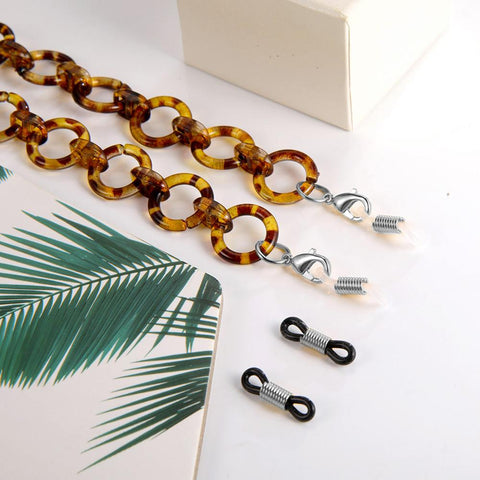 Leopard Acrylic Lanyard Glasses & Sunglasses Chain