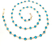 Colorful Crystal Bead Eyeglass Chain Holder