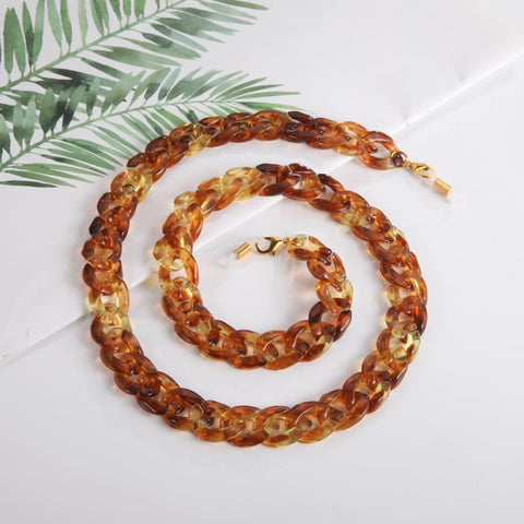 Leopard Acrylic Lanyard Glasses & Sunglasses Chain