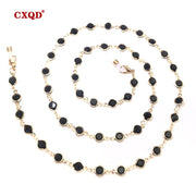 Colorful Crystal Bead Eyeglass Chain Holder