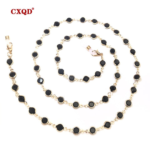 Colorful Crystal Bead Eyeglass Chain Holder