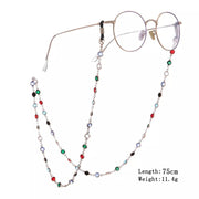 Colorful Crystal Bead Eyeglass Chain Holder