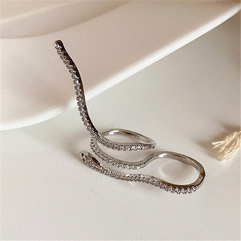 Winding Snake Hyperbole Adjustable Ring