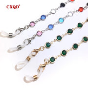 Colorful Crystal Bead Eyeglass Chain Holder