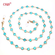 Colorful Crystal Bead Eyeglass Chain Holder