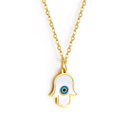 Minimalist Evil Eye Stainless Steel Necklace