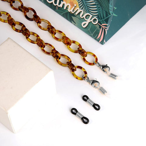 Leopard Acrylic Lanyard Glasses & Sunglasses Chain