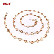 Colorful Crystal Bead Eyeglass Chain Holder