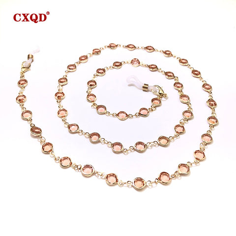 Colorful Crystal Bead Eyeglass Chain Holder