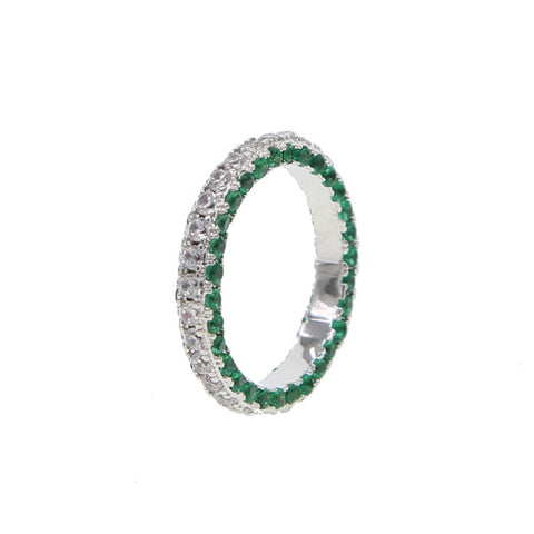 Luxury eternity Ring bands cubic zirconia