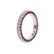 Luxury eternity Ring bands cubic zirconia