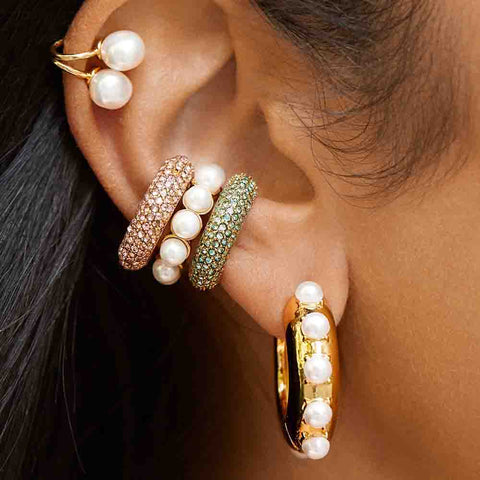 Cute Pearl Small Ear Cuff