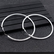 Trendy Oversize Big Circle Hoop Earring Set