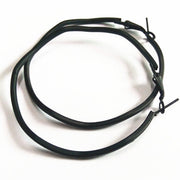 Black Big Hoop Retro-Punk Style Earrings