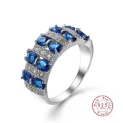 Colorful Sparkling Cubic Zircon Bague Bijoux Ring