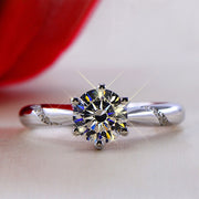 Luxury Square Shape Brilliant Cubic Zirconia Elegant Ring