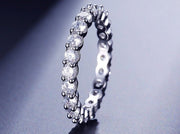 Fashion Luxury Multicolor Charm AAA Baguette Cubic Zirconia T Shape Stone Ring