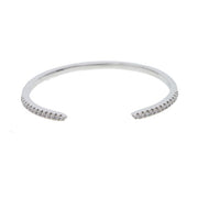 Adjustable Zircon Bangle Bracelet Minimalist Cuff Opening Bangle